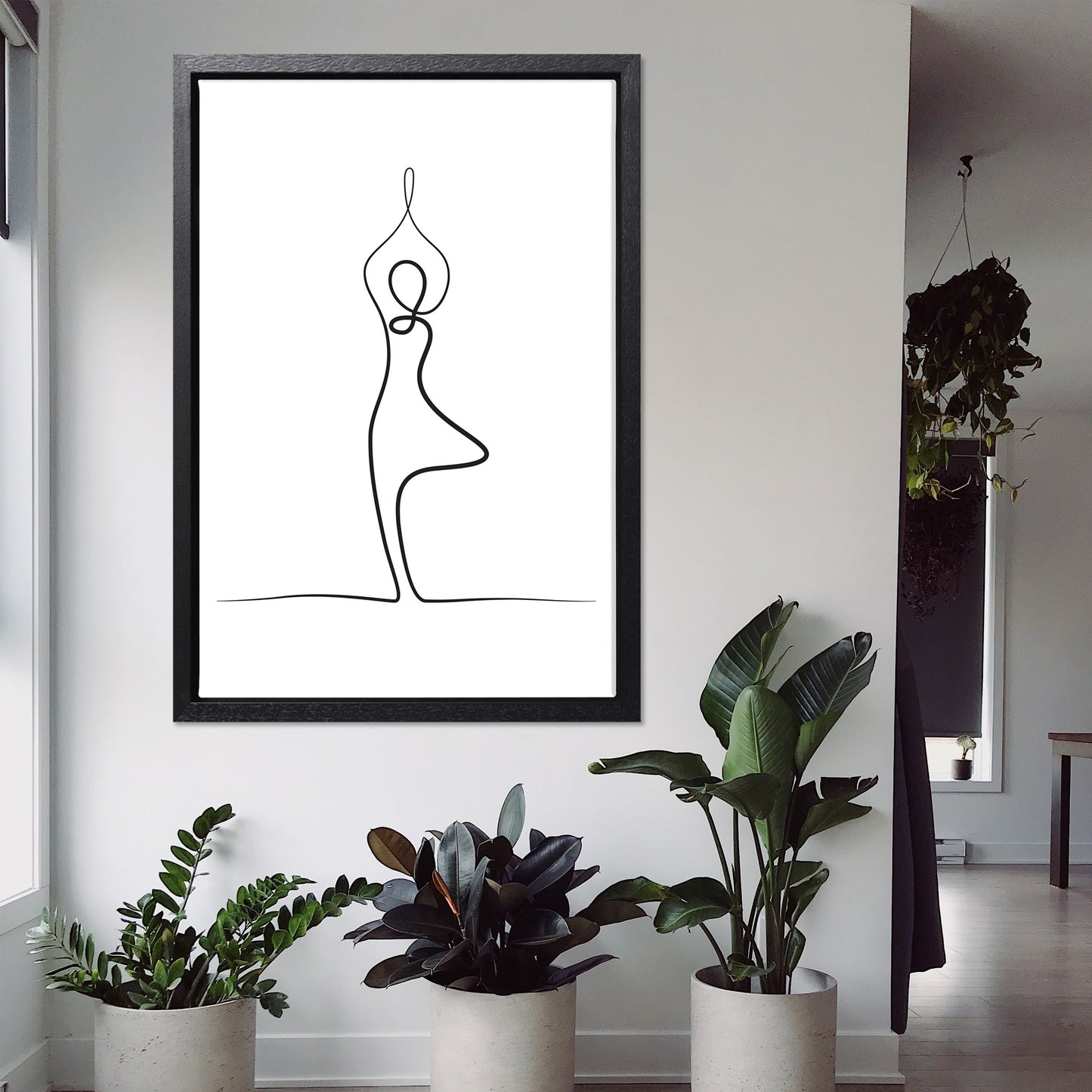 Yoga Tree Pose Canvas Art Print
