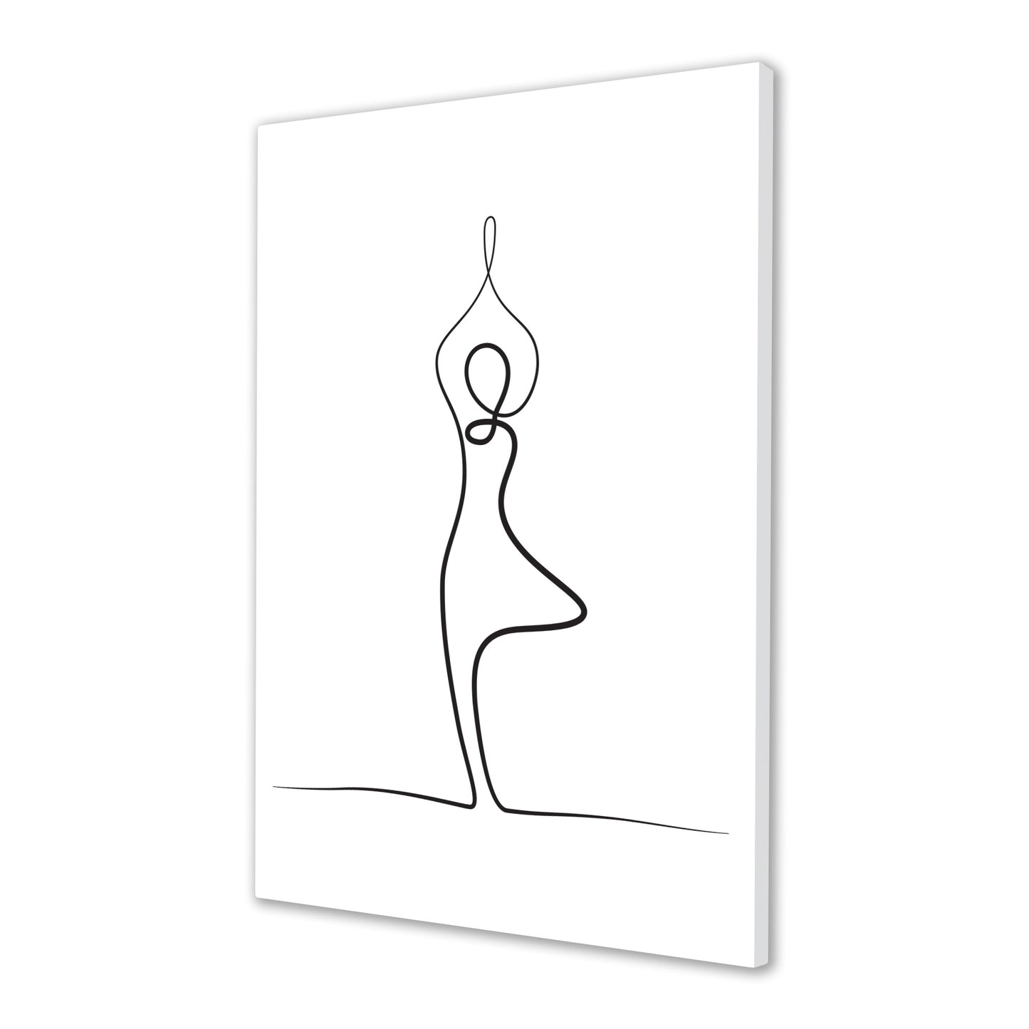 Yoga Tree Pose Canvas Art Print