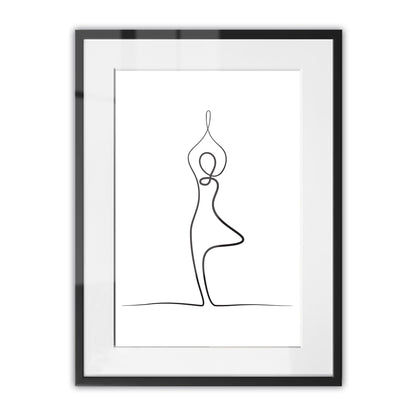 Yoga Tree Pose Framed Art Print