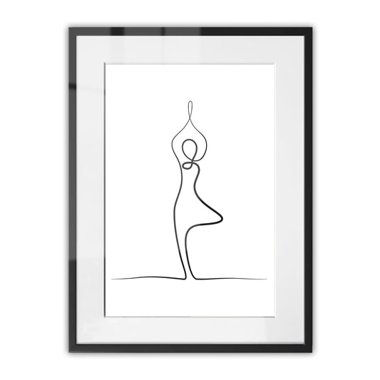 Yoga Tree Pose Framed Art Print