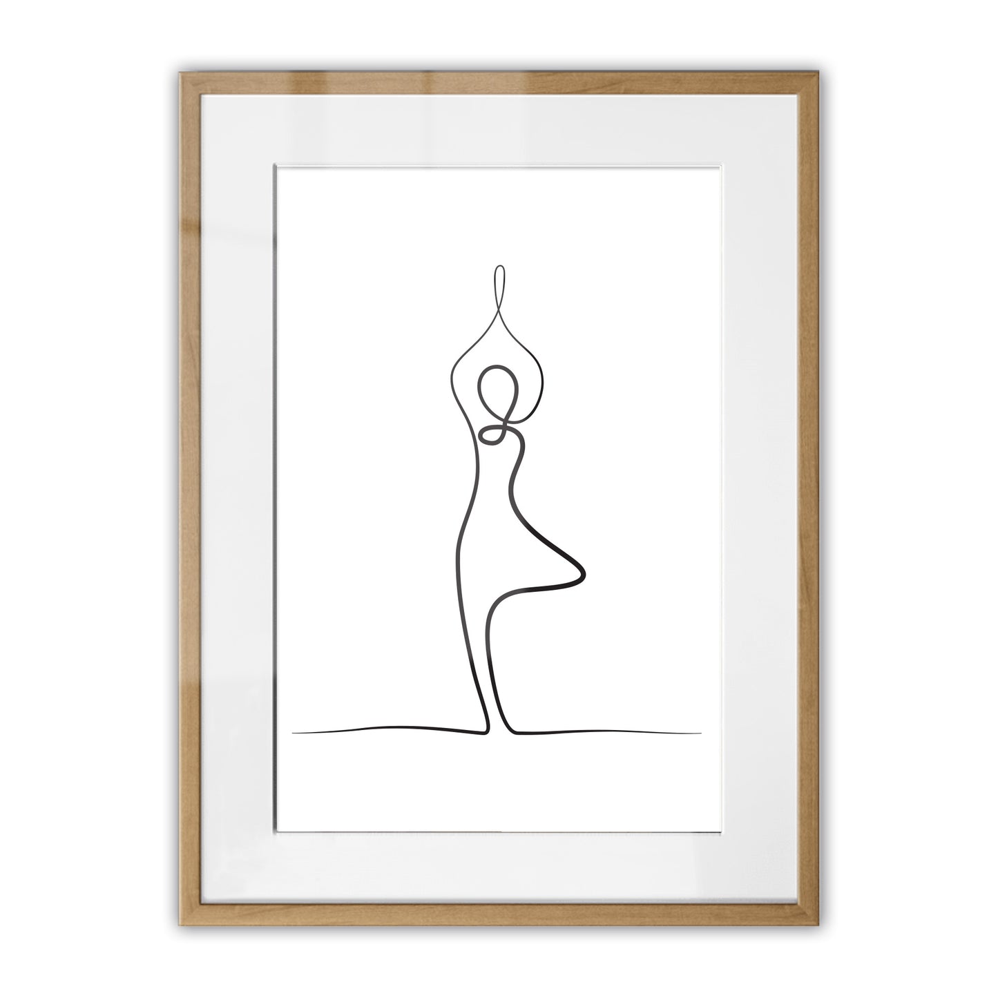 Yoga Tree Pose Framed Art Print