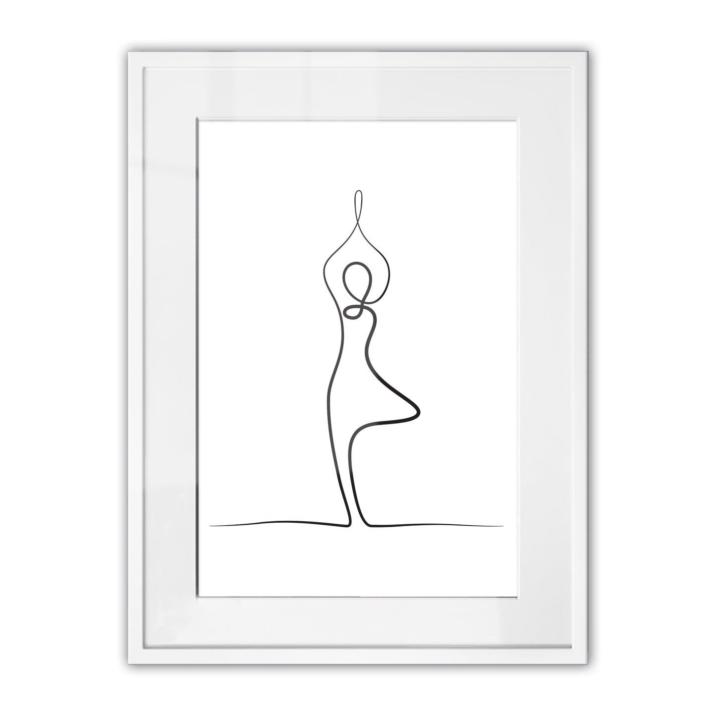 Yoga Tree Pose Framed Art Print