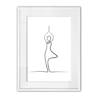 Yoga Tree Pose Framed Art Print