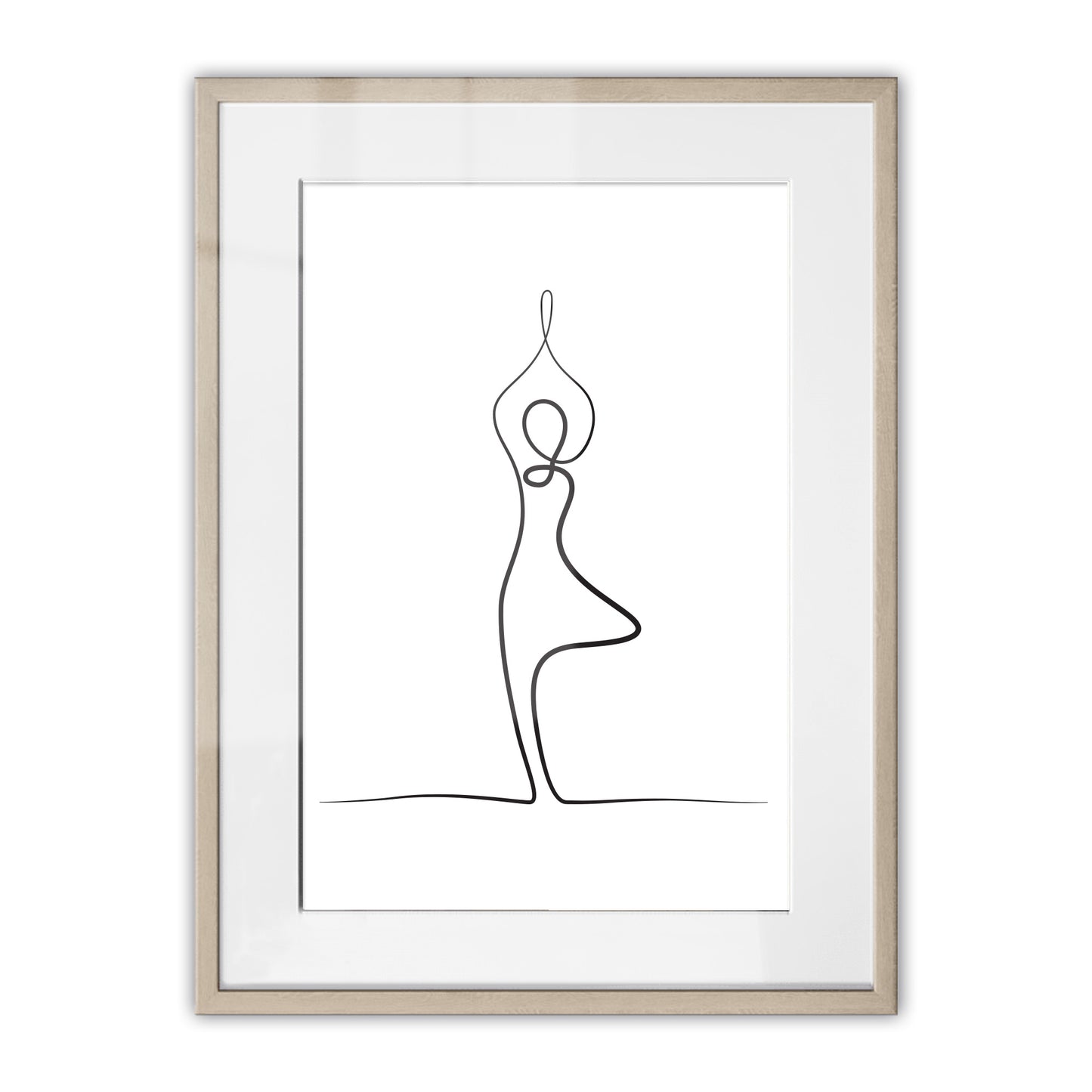 Yoga Tree Pose Framed Art Print