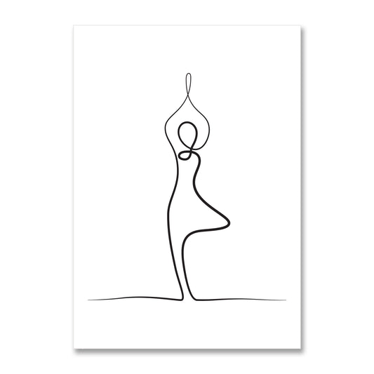 Yoga Tree Pose Poster Print