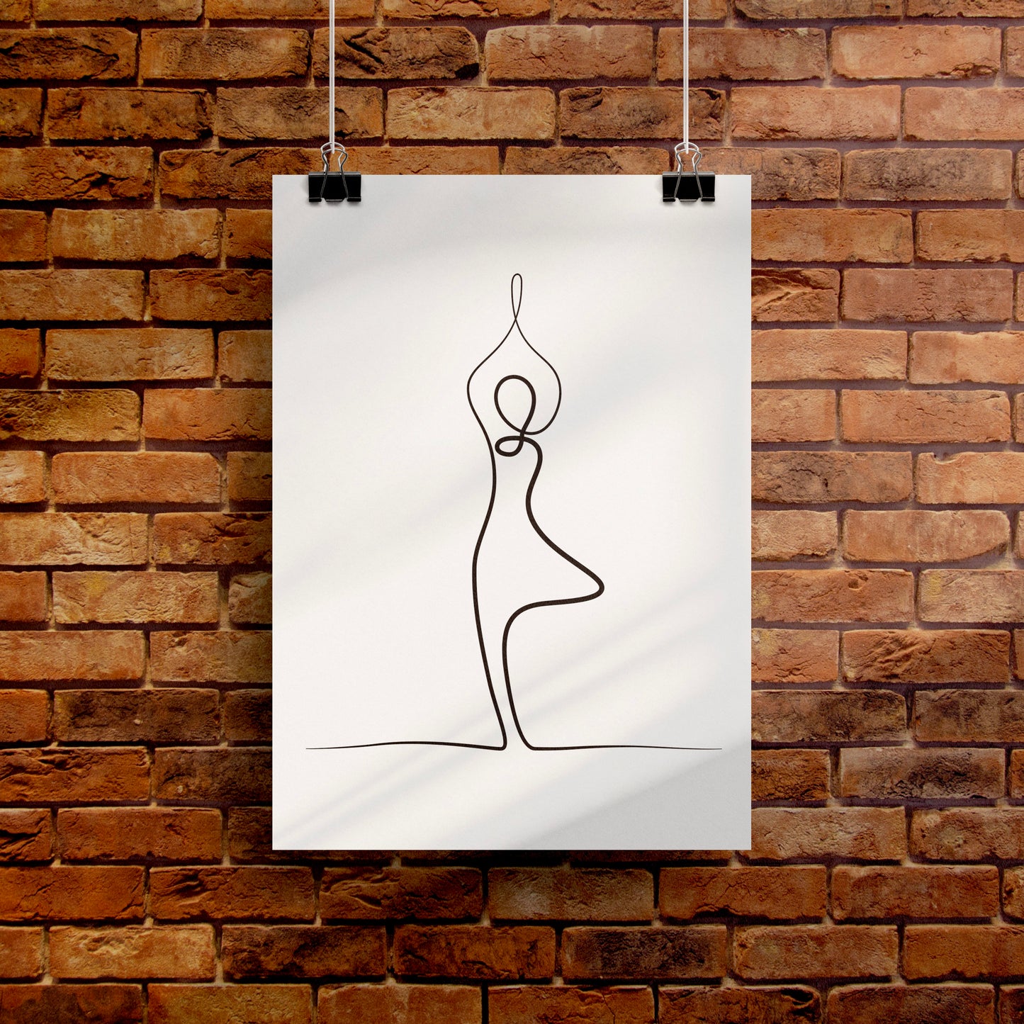 Yoga Tree Pose Poster Print