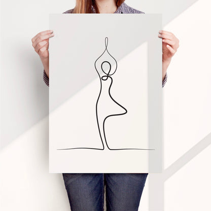 Yoga Tree Pose Poster Print