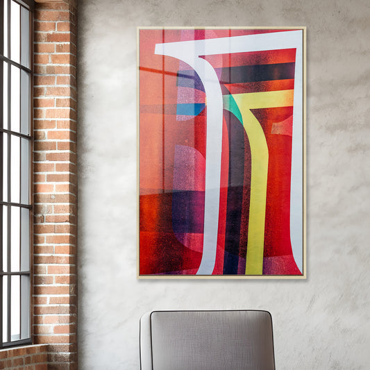 Urban Spectrum Abstract Acrylic Art Print