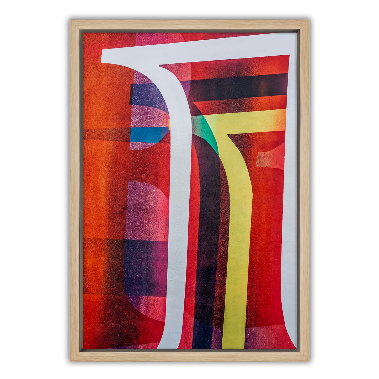 Urban Spectrum Abstract Canvas Art Print