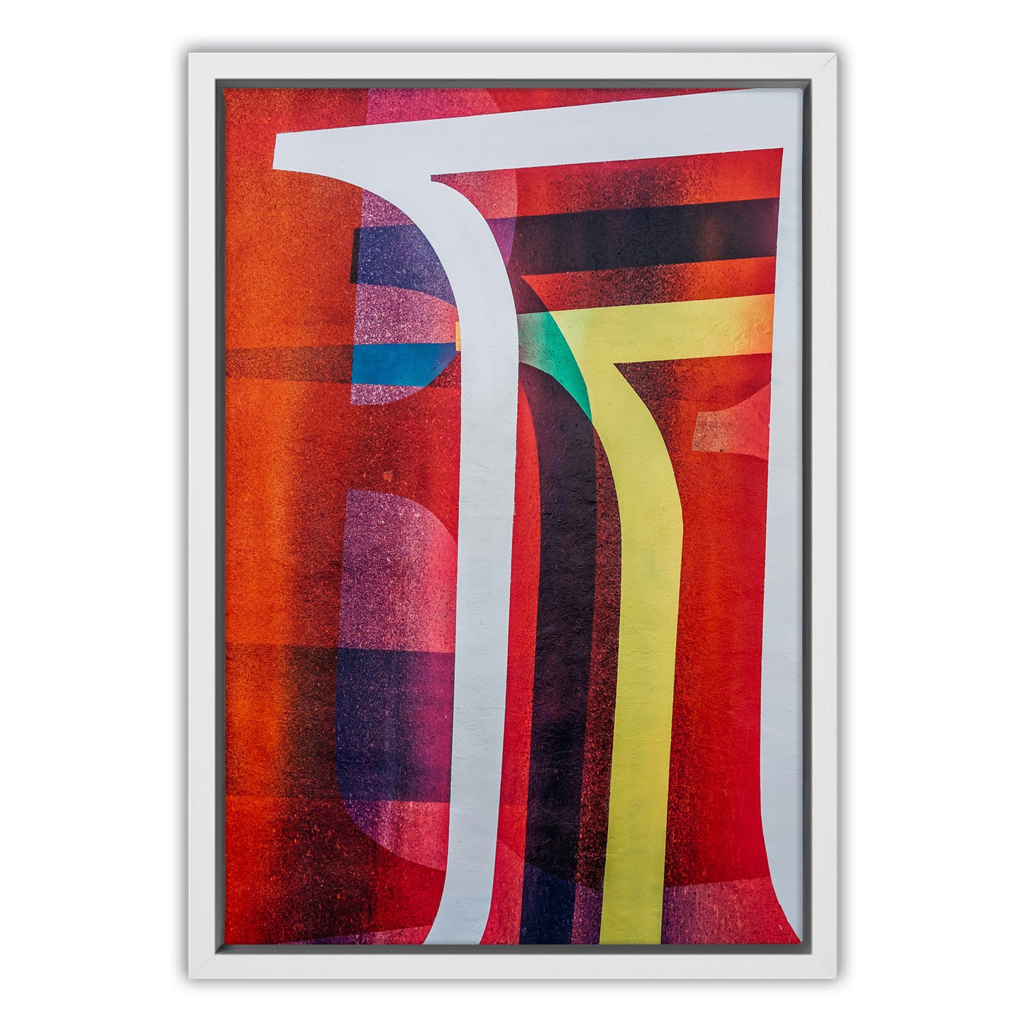 Urban Spectrum Abstract Canvas Art Print