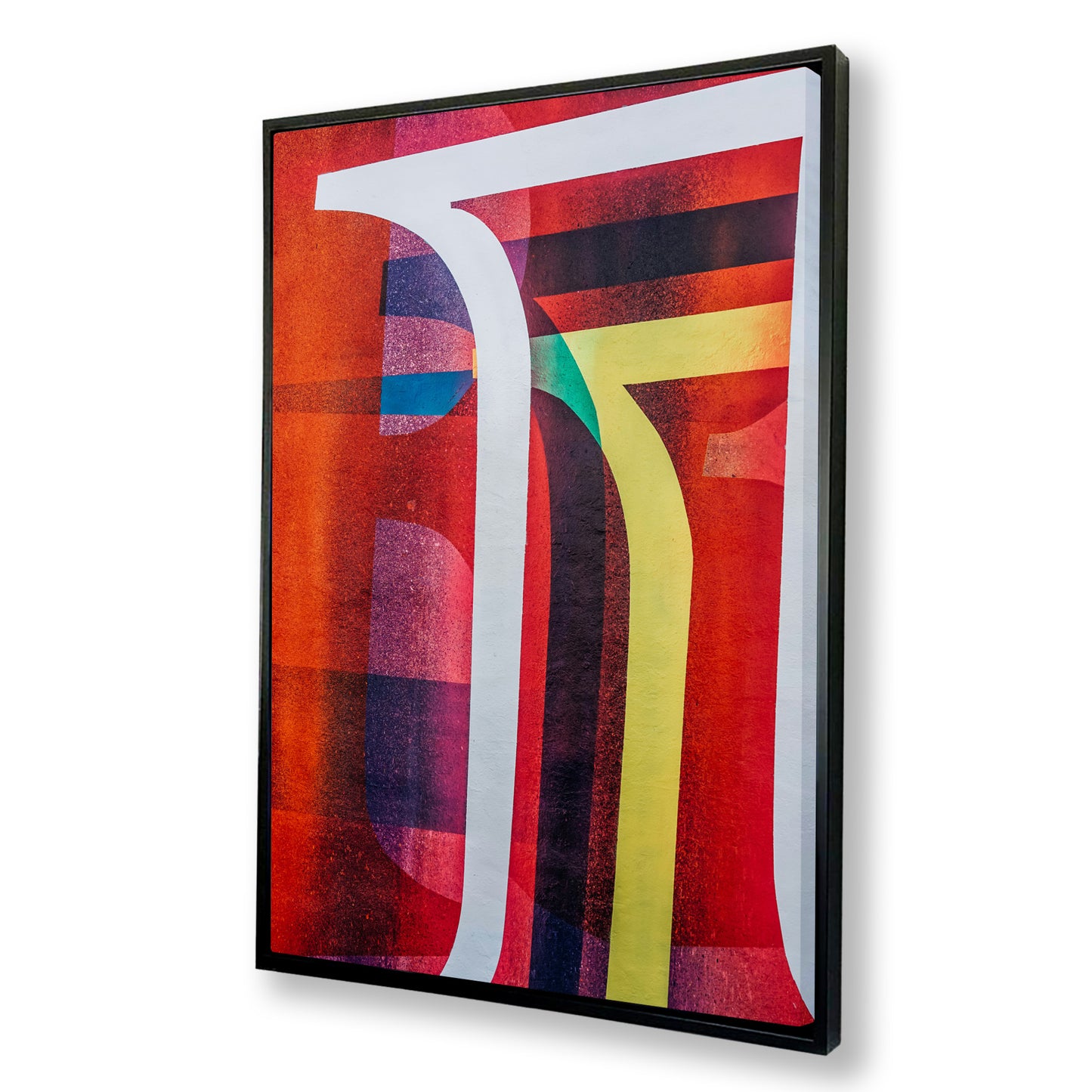 Urban Spectrum Abstract Canvas Art Print