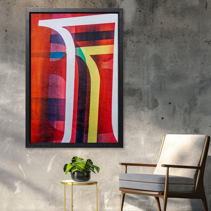 Urban Spectrum Abstract Canvas Art Print