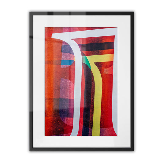 Urban Spectrum Abstract Framed Art Print