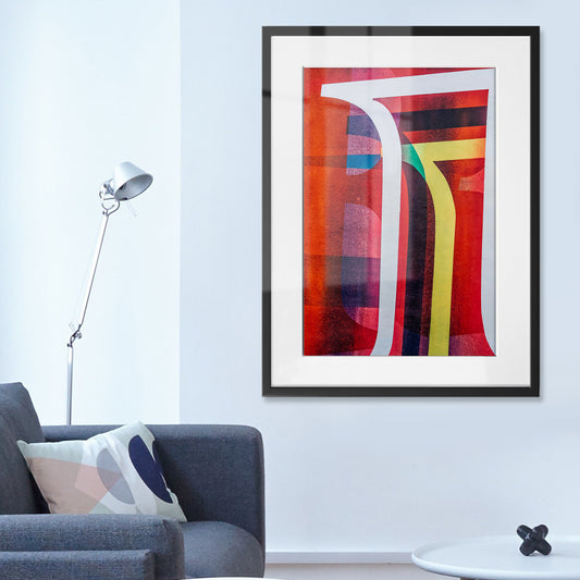 Urban Spectrum Abstract Framed Art Print