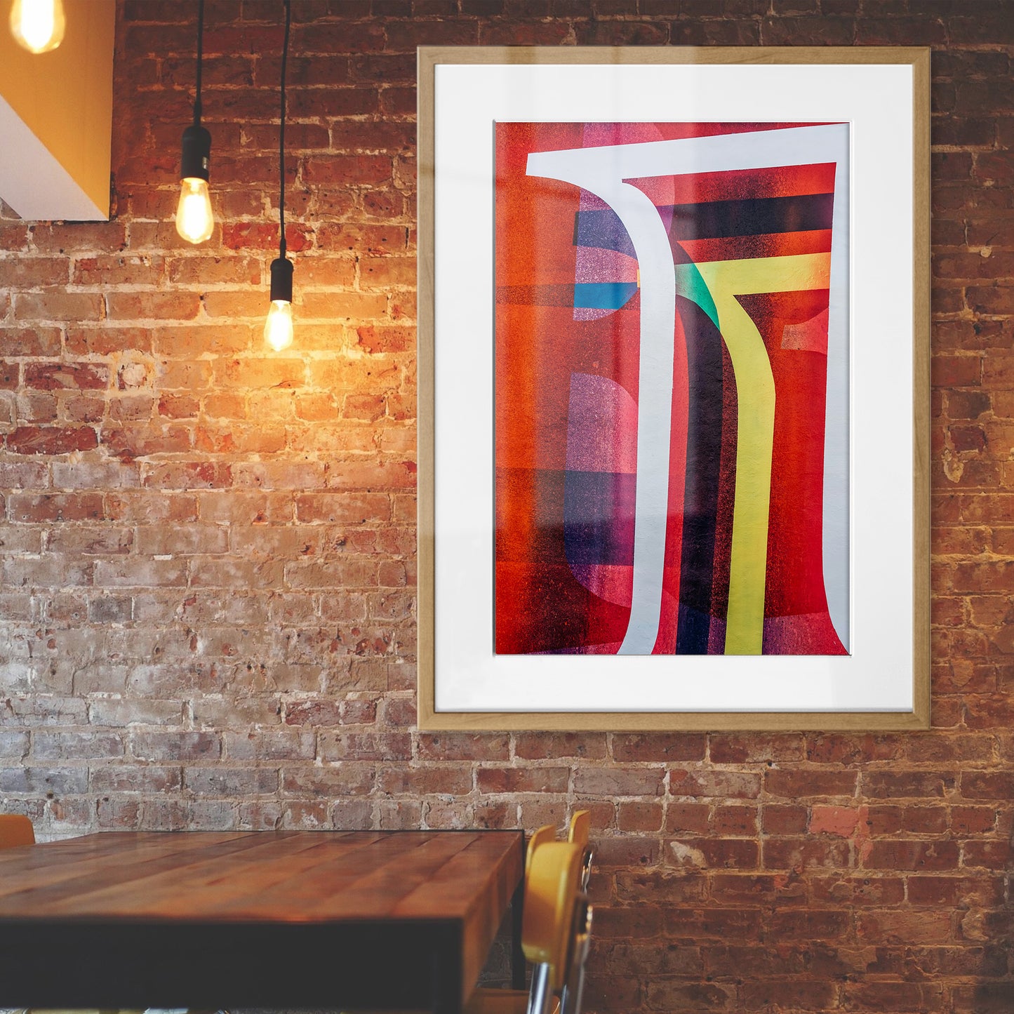 Urban Spectrum Abstract Framed Art Print