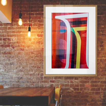 Urban Spectrum Abstract Framed Art Print