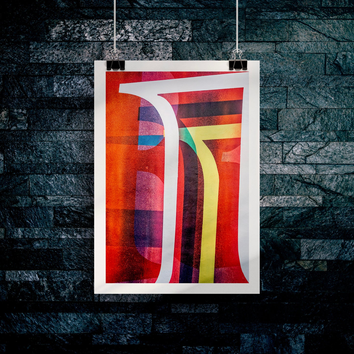 Urban Spectrum Abstract Poster Print