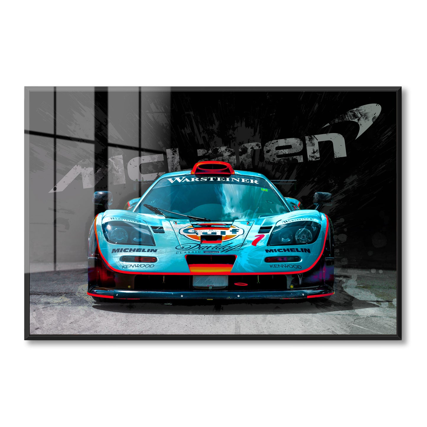 McLaren Gulf Racing Car Acrylic Art Print