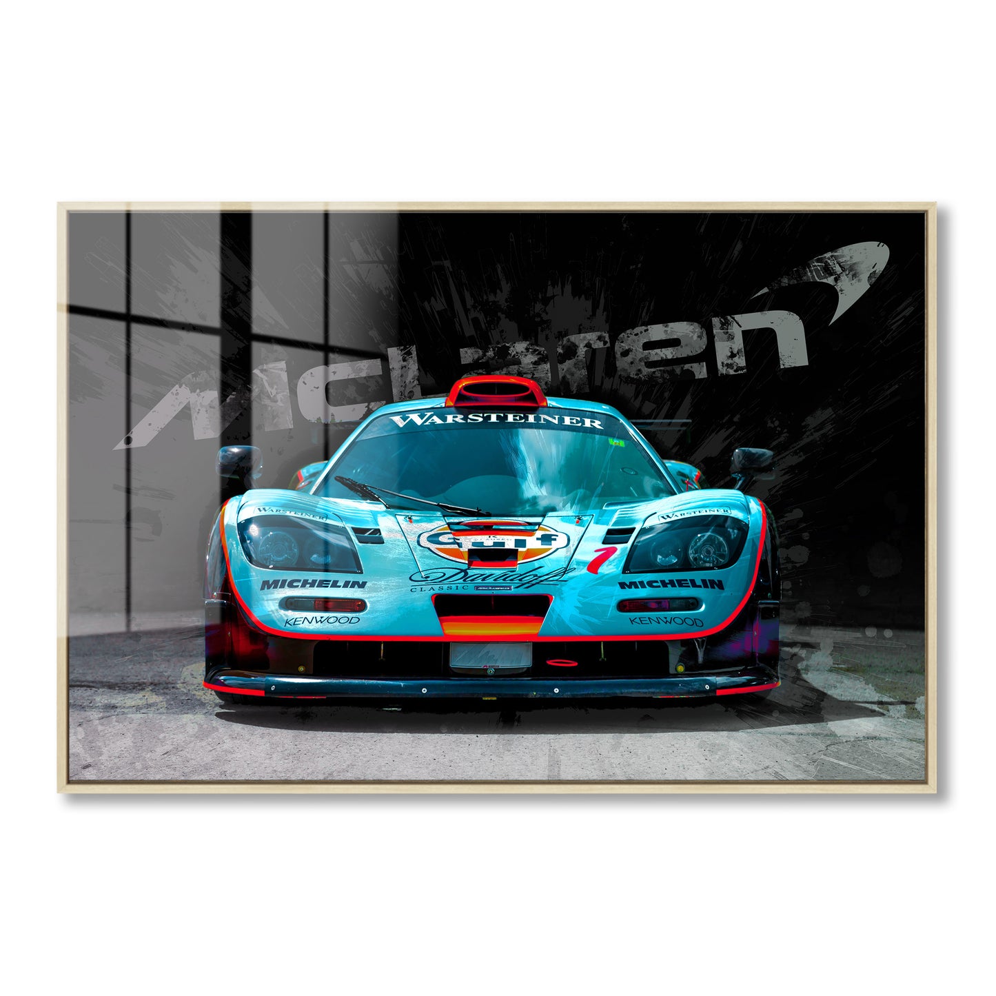 McLaren Gulf Racing Car Acrylic Art Print