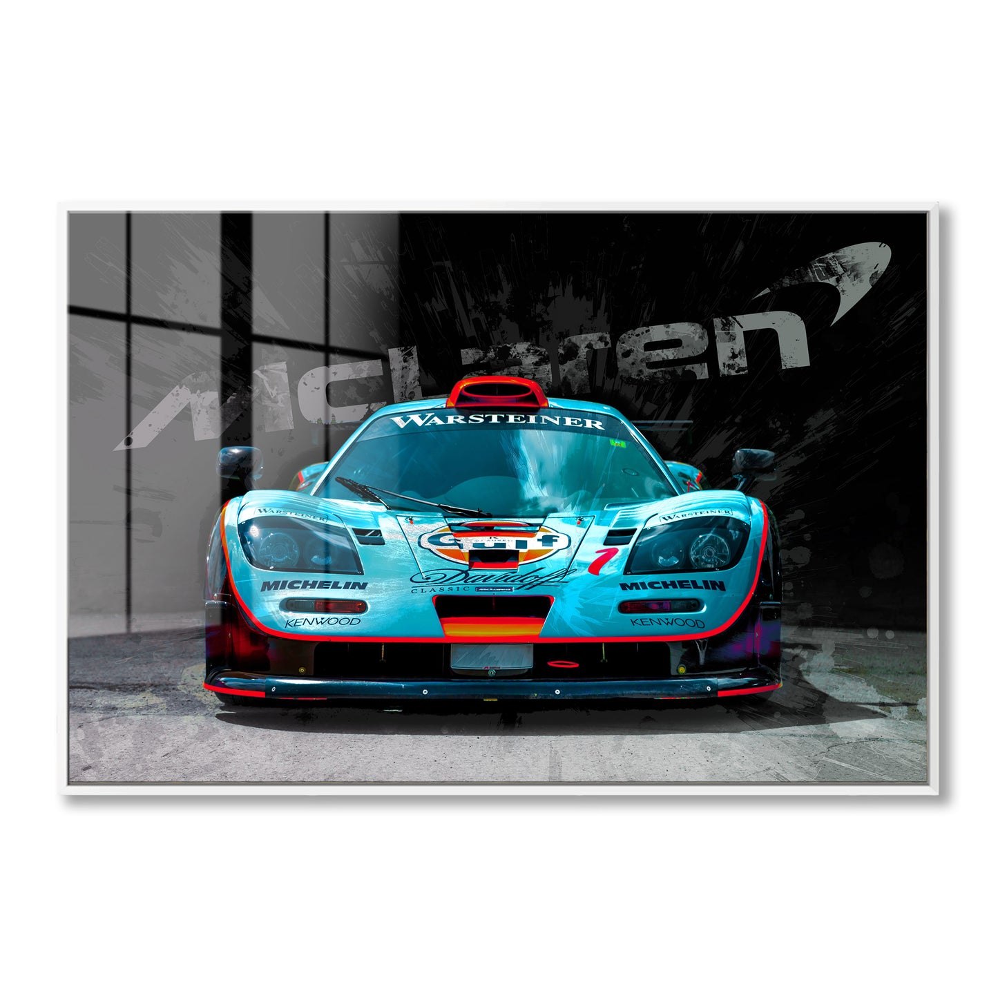 McLaren Gulf Racing Car Acrylic Art Print