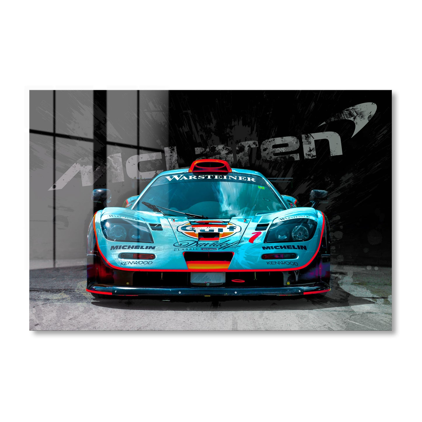 McLaren Gulf Racing Car Acrylic Art Print