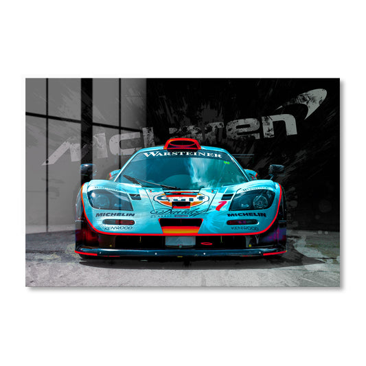McLaren Gulf Racing Car Acrylic Art Print