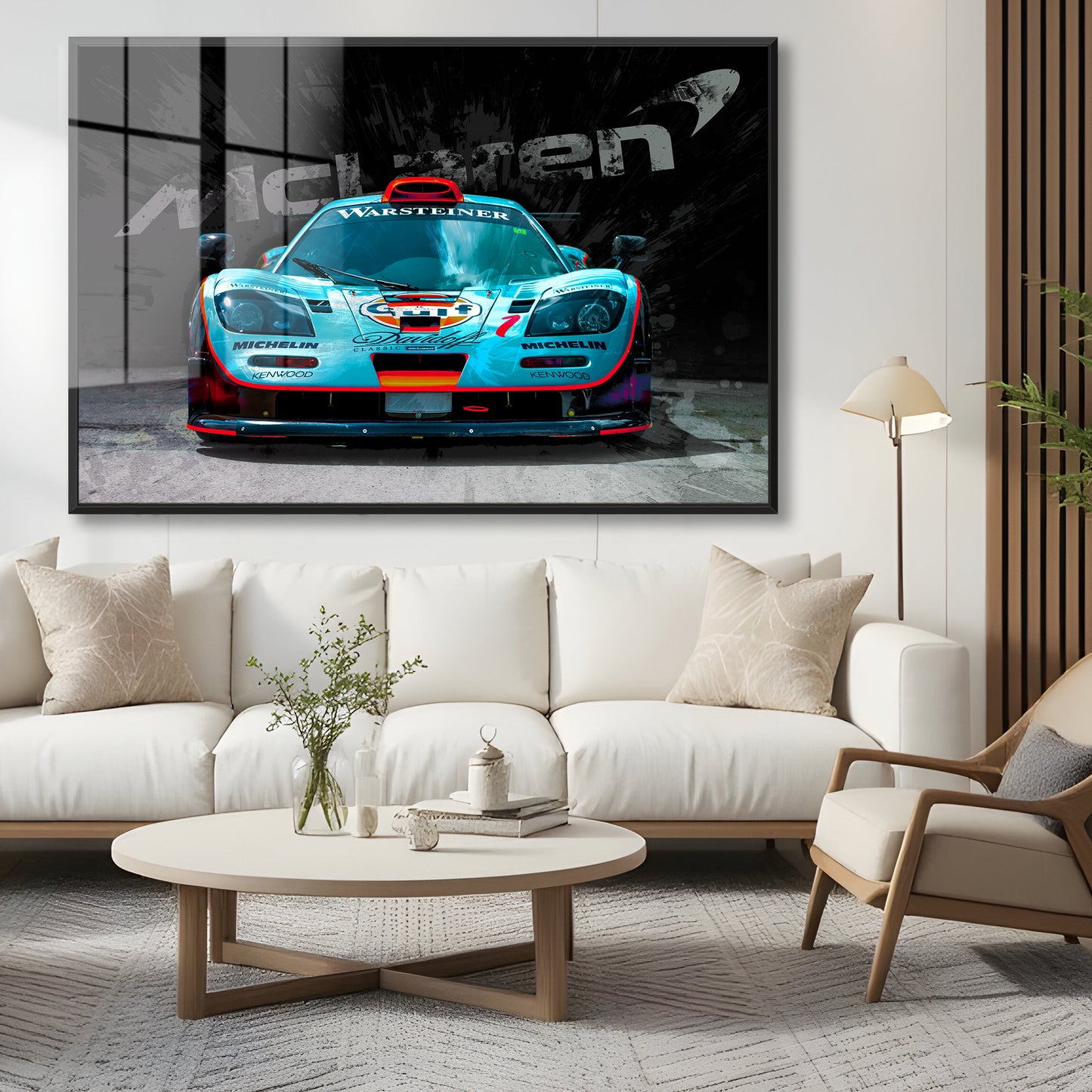 McLaren Gulf Racing Car Acrylic Art Print