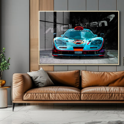 McLaren Gulf Racing Car Acrylic Art Print