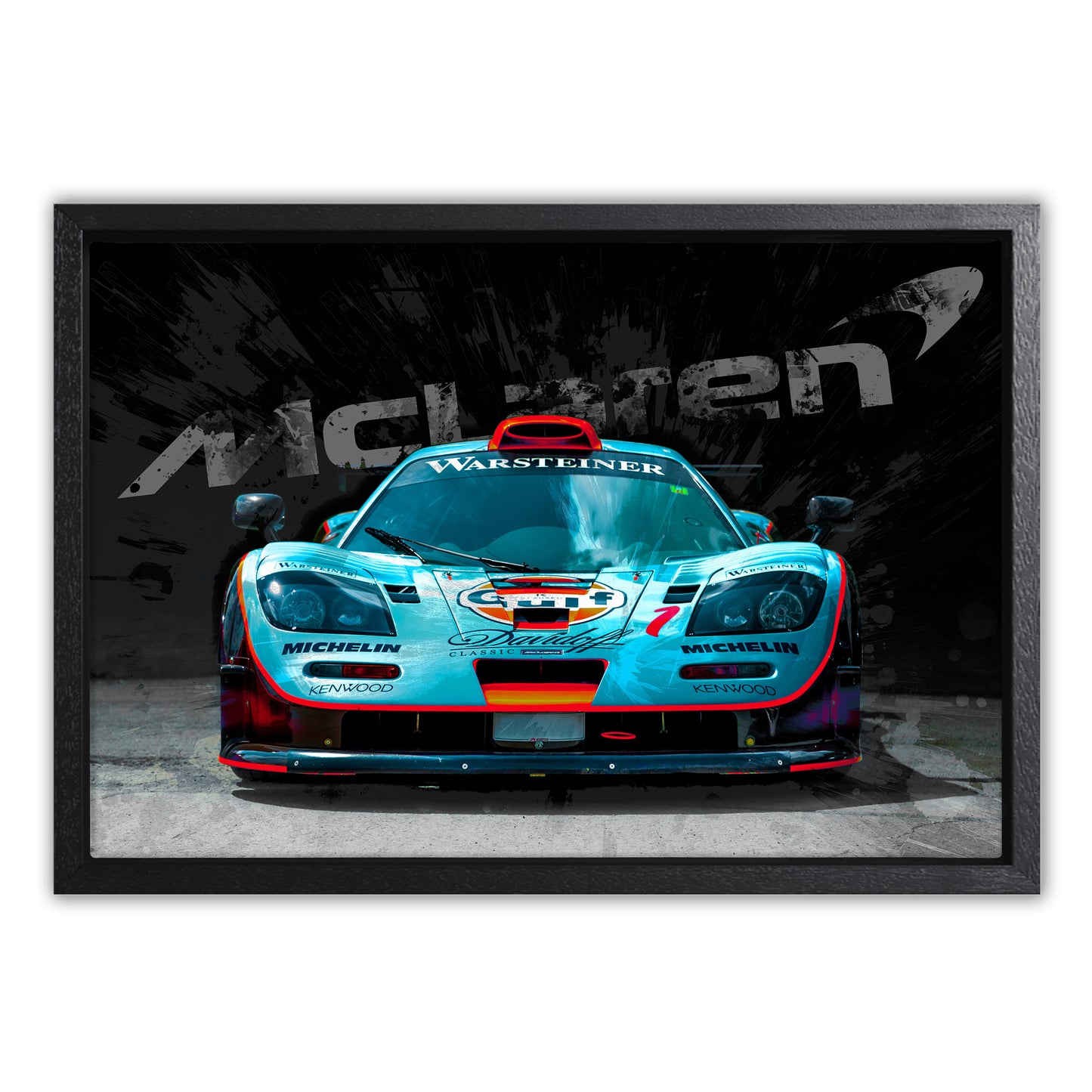 McLaren Gulf Racing Car Canvas Art Print