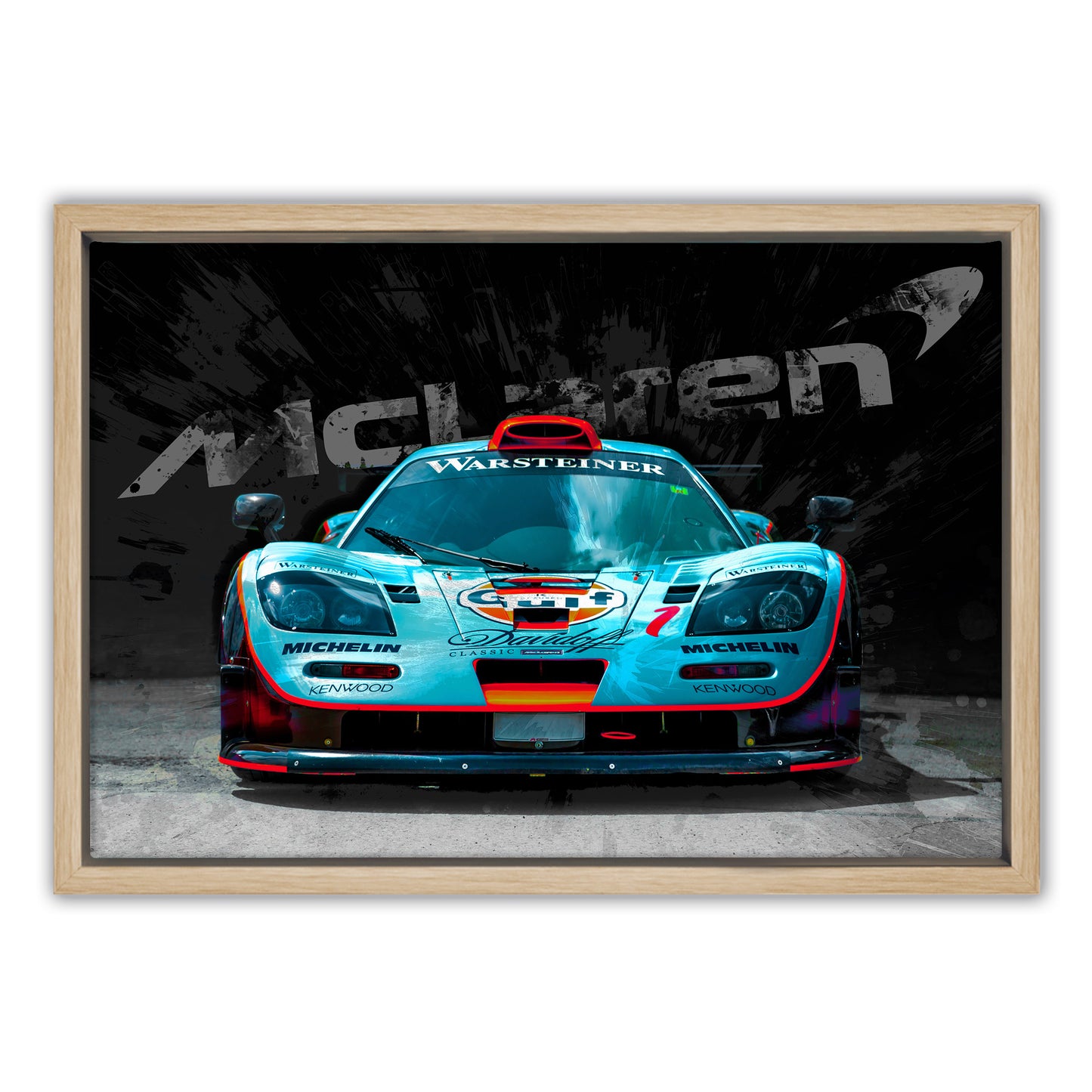McLaren Gulf Racing Car Canvas Art Print