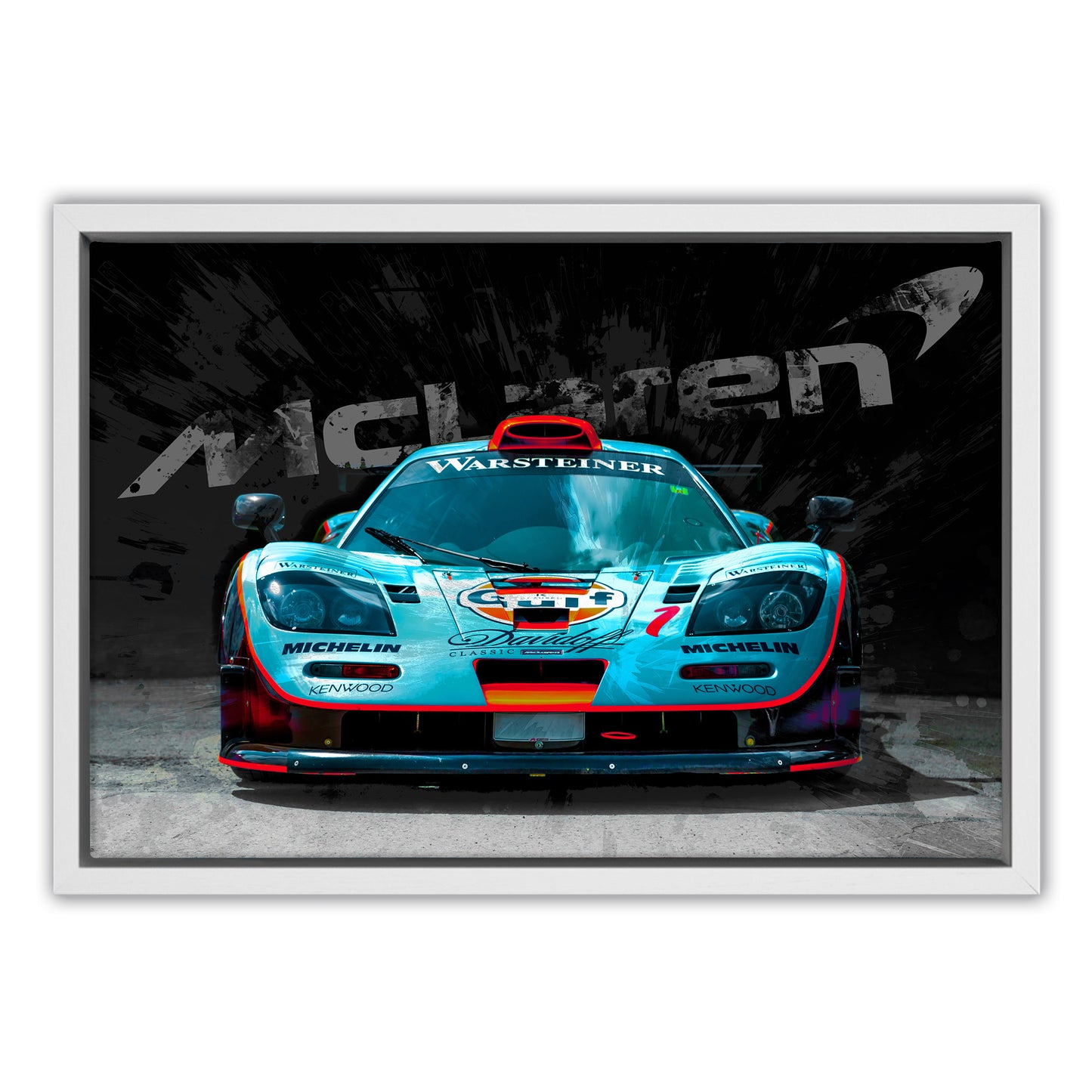 McLaren Gulf Racing Car Canvas Art Print