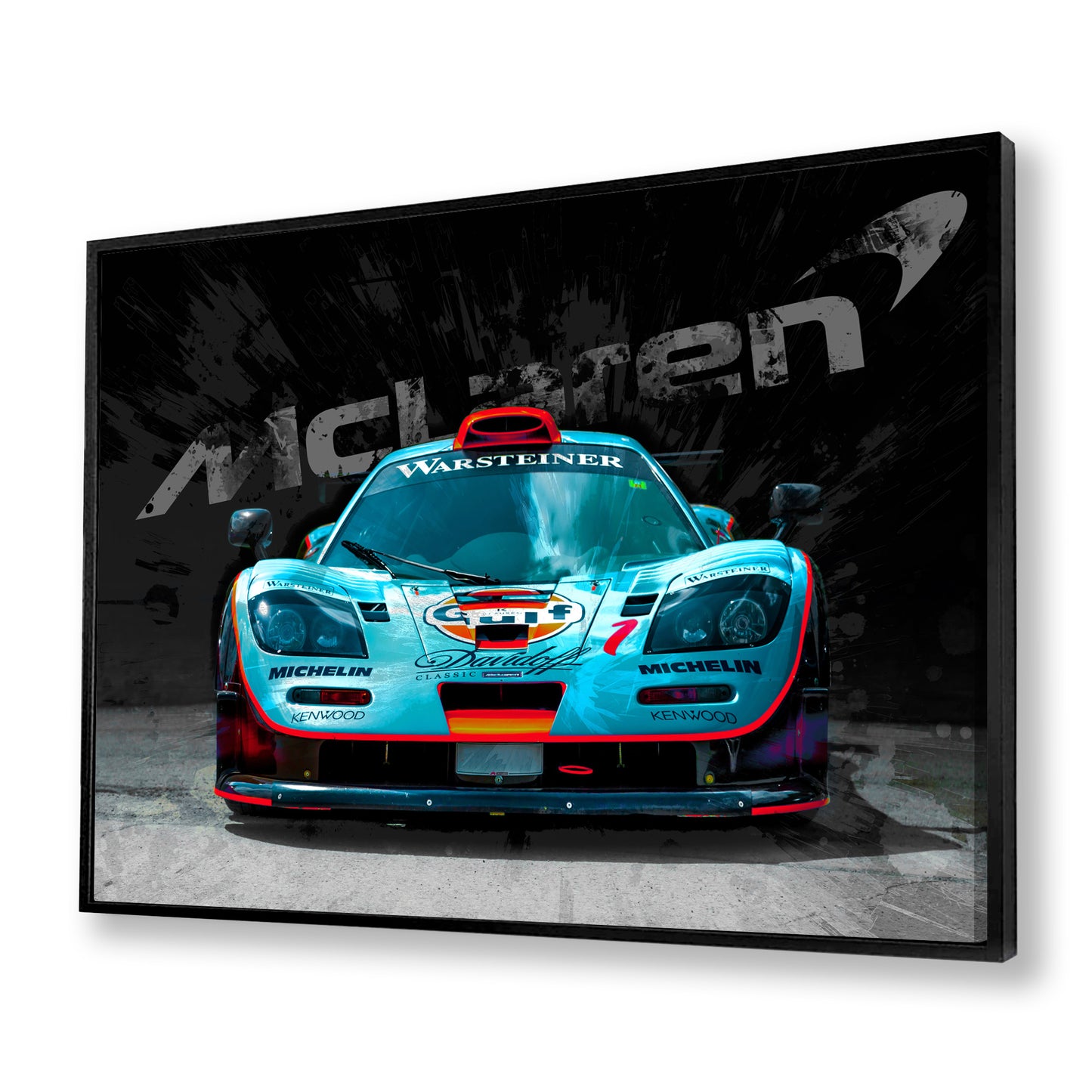 McLaren Gulf Racing Car Canvas Art Print