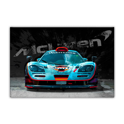 McLaren Gulf Racing Car Canvas Art Print