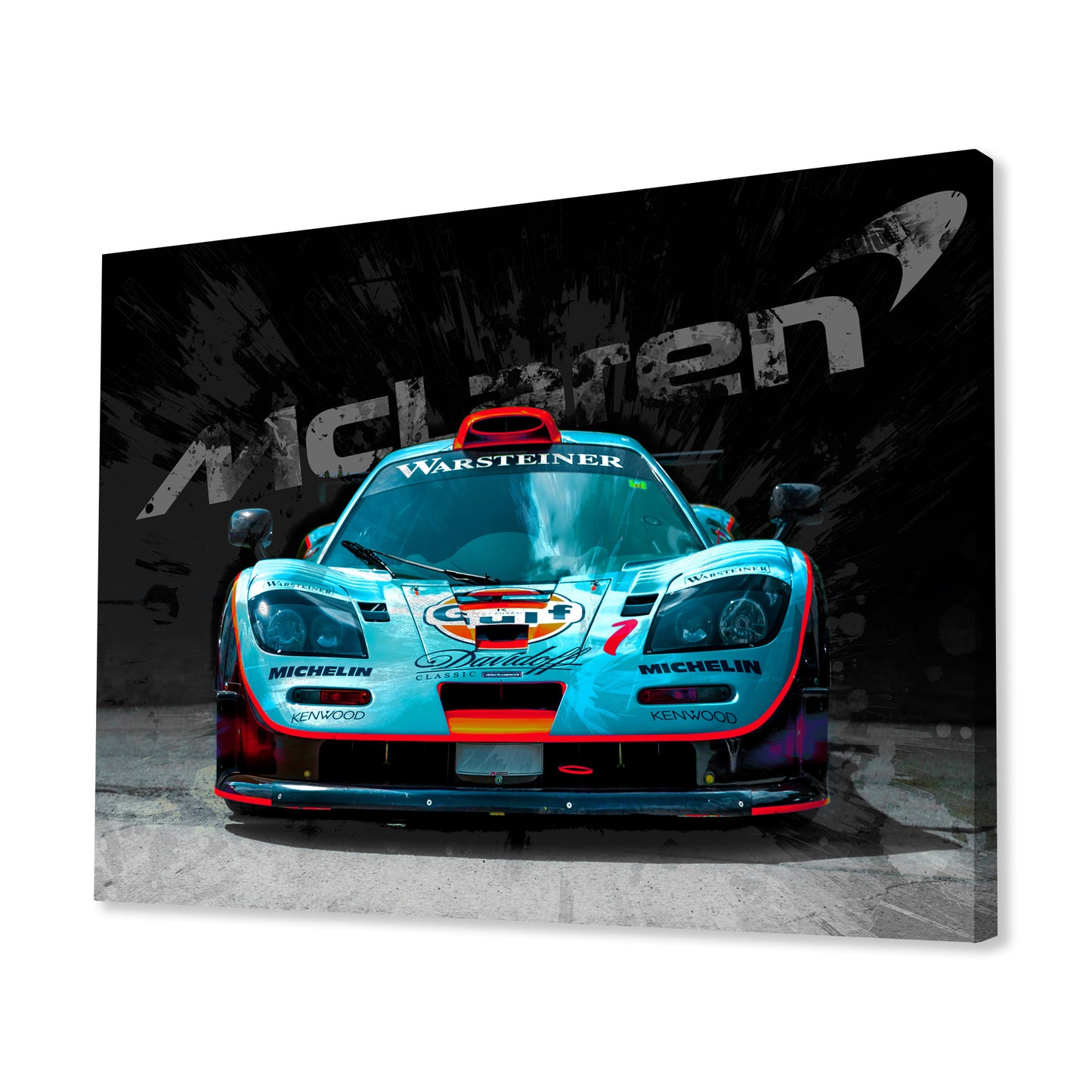 McLaren Gulf Racing Car Canvas Art Print