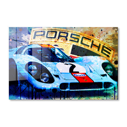 Porsche 917K - 1970 Daytona Winner - Gulf Edition Acrylic Art Print
