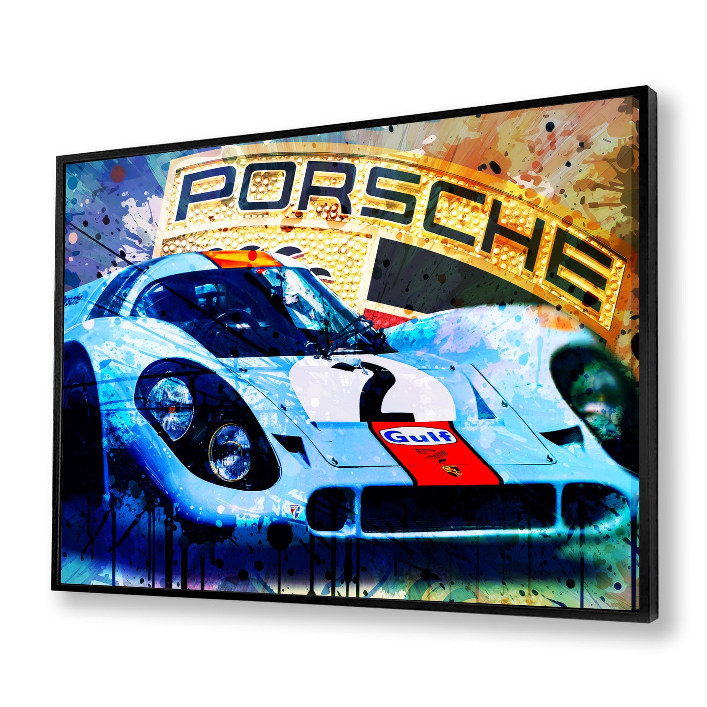 Porsche 917K - 1970 Daytona Winner - Gulf Edition Canvas Art Print