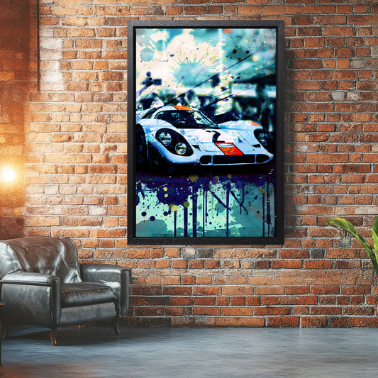 Porsche 917K - 1970 Daytona Winner - Gulf Edition Canvas Art Print