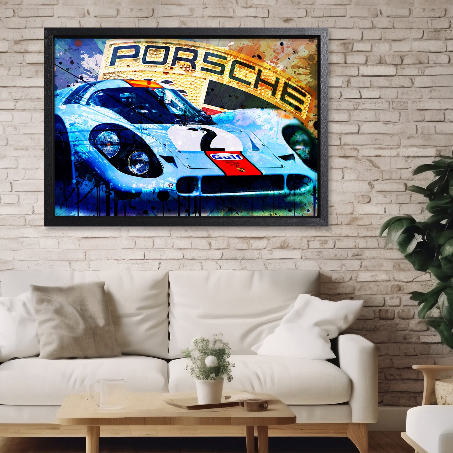 Porsche 917K - 1970 Daytona Winner - Gulf Edition Canvas Art Print