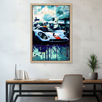 Porsche 917K - 1970 Daytona Winner - Gulf Edition Canvas Art Print