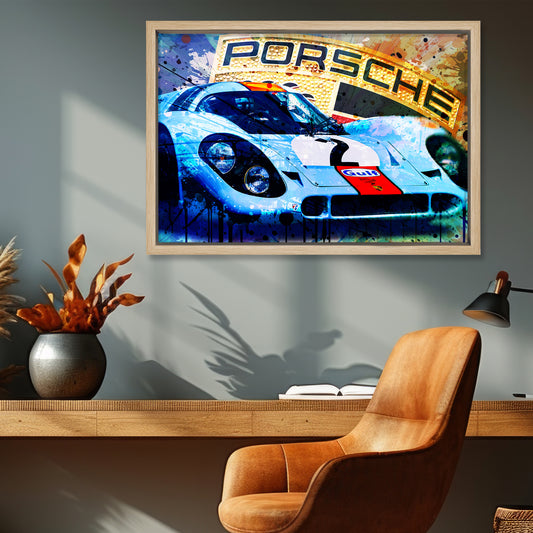 Porsche 917K - 1970 Daytona Winner - Gulf Edition Canvas Art Print