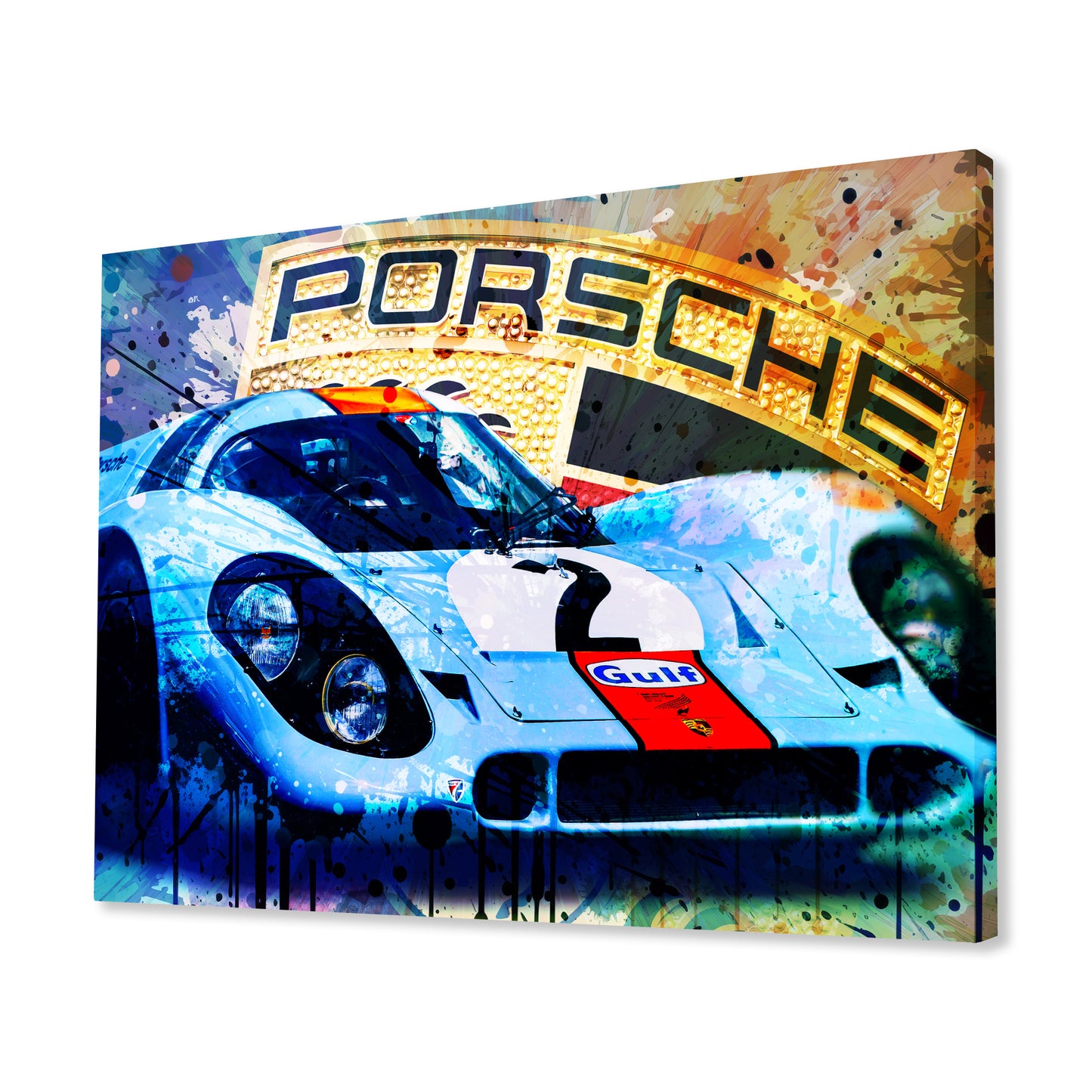 Porsche 917K - 1970 Daytona Winner - Gulf Edition Canvas Art Print