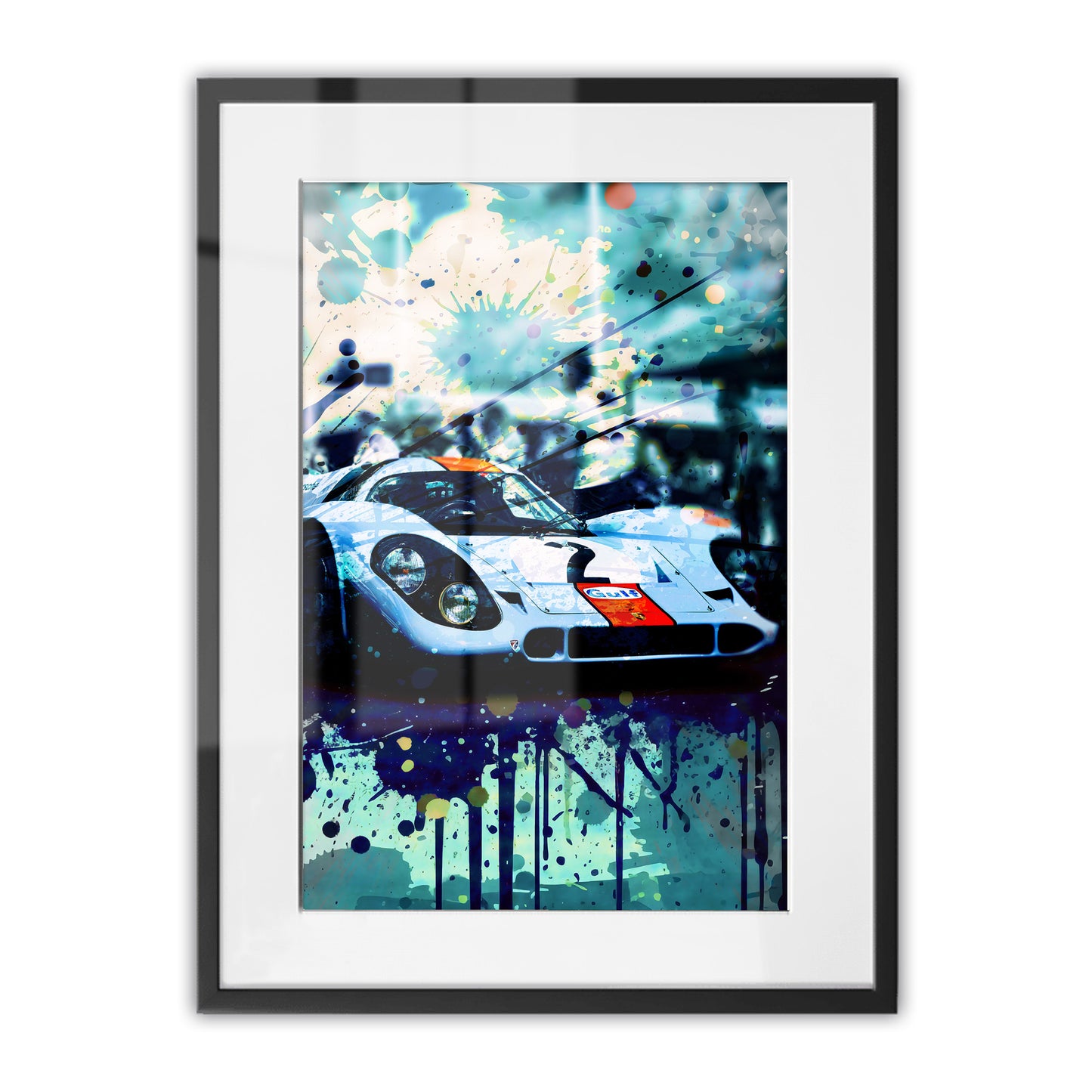 Porsche 917K - 1970 Daytona Winner - Gulf Edition Framed Art Print
