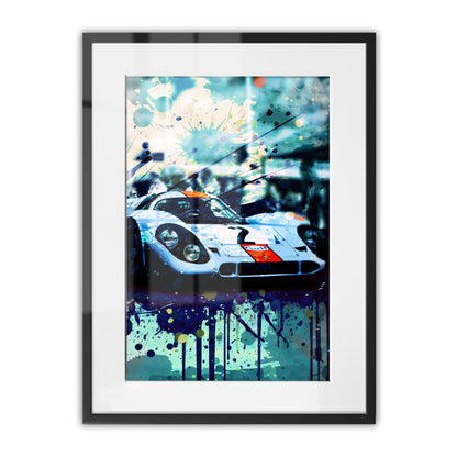 Porsche 917K - 1970 Daytona Winner - Gulf Edition Framed Art Print