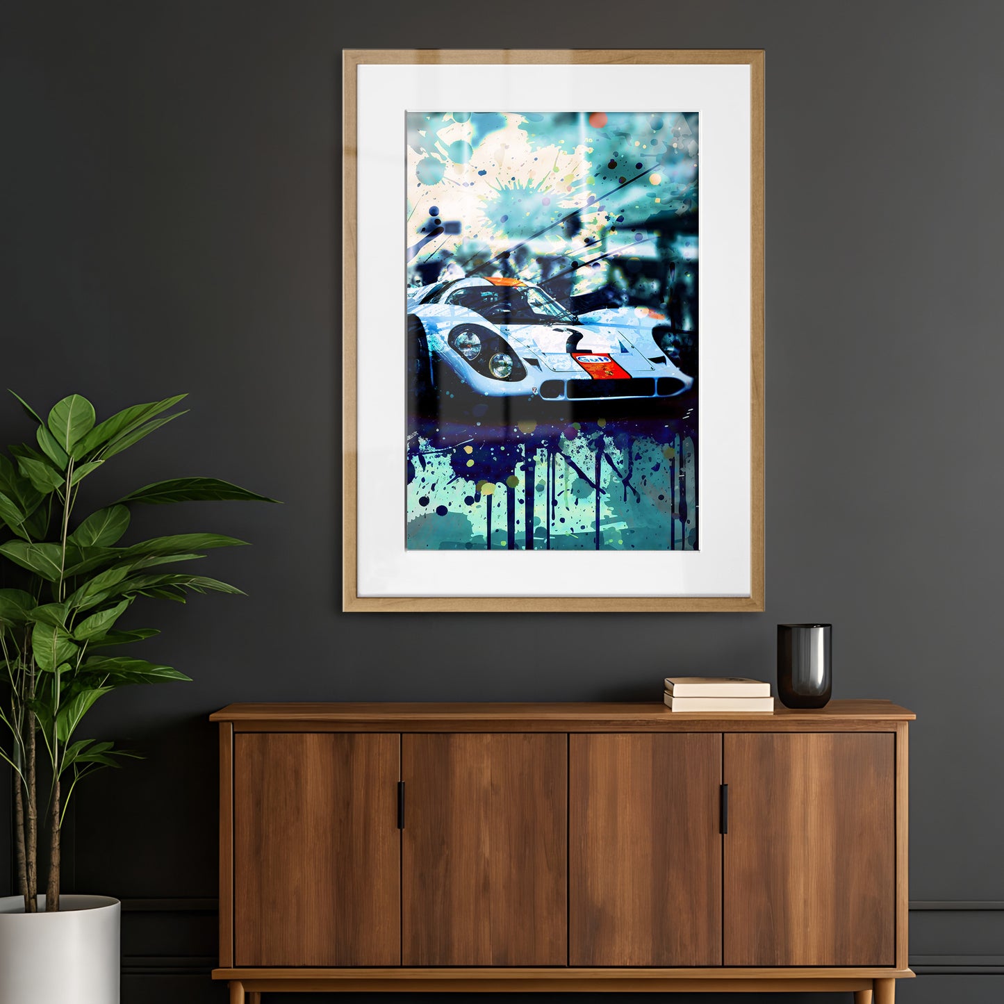 Porsche 917K - 1970 Daytona Winner - Gulf Edition Framed Art Print