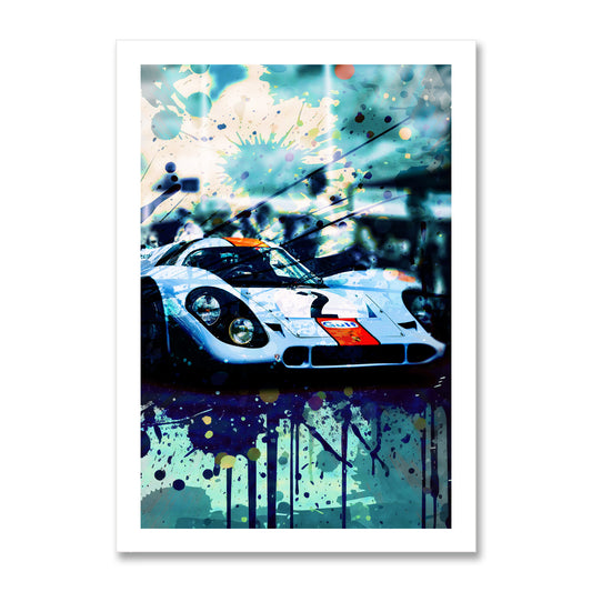 Porsche 917K - 1970 Daytona Winner - Gulf Edition Poster Print