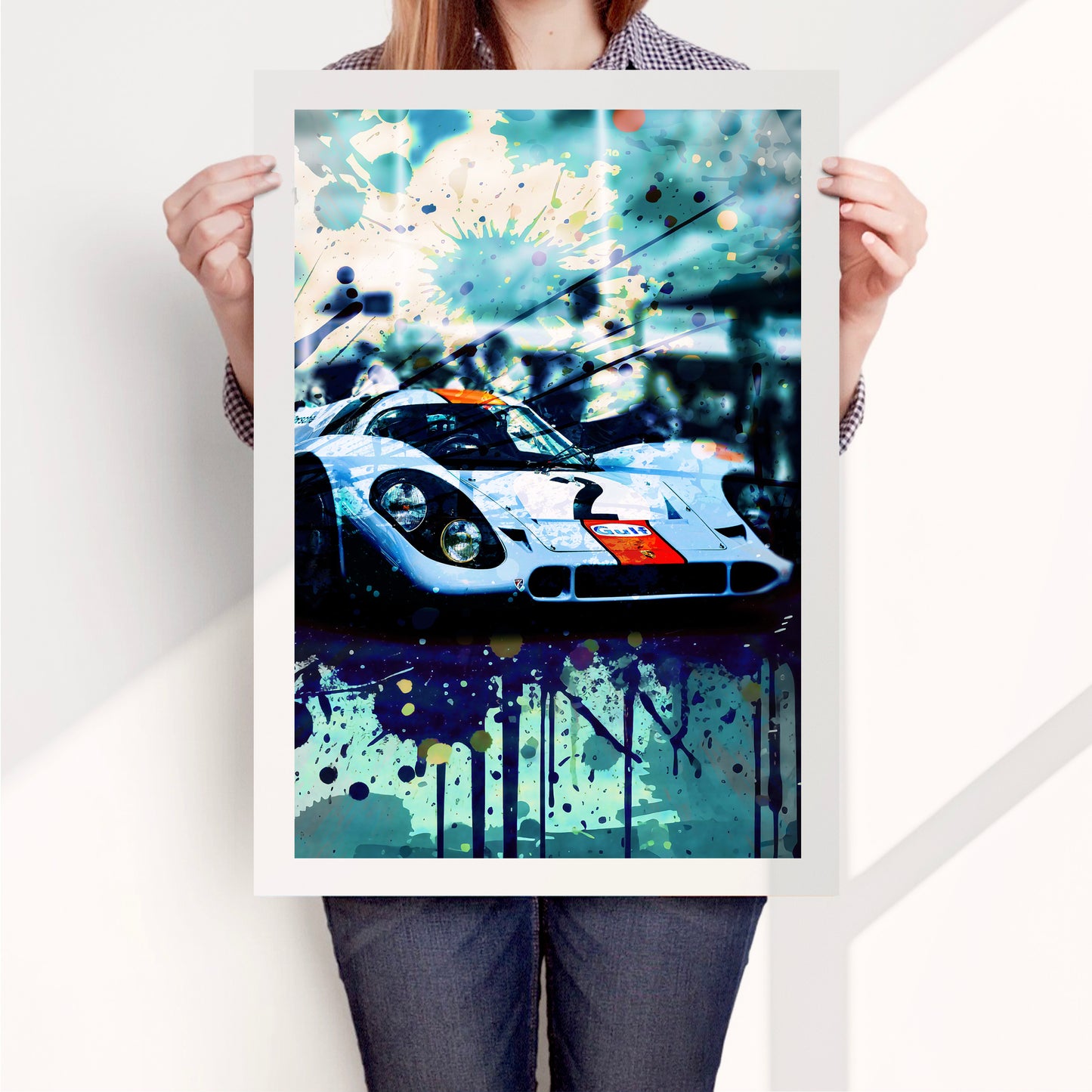 Porsche 917K - 1970 Daytona Winner - Gulf Edition Poster Print