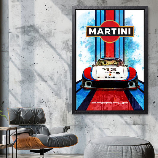 Porsche 935 78 Martini Racing Canvas Art Print