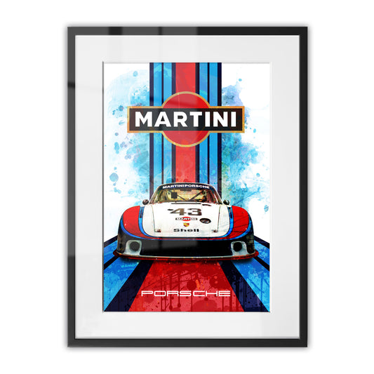 Porsche 935 78 Martini Racing Framed Art Print