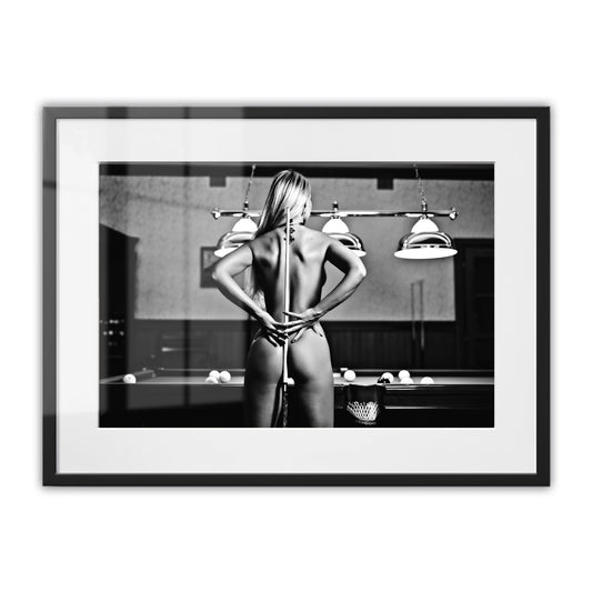 Cue the Game Framed Art Print