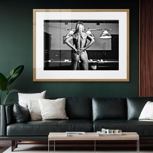 Cue the Game Framed Art Print